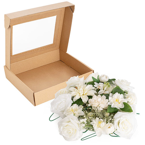 DIY Mixed Flower Arrangement Box - White
