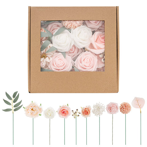 DIY Rose & Chrysanthemum Arrangement Box - Pink
