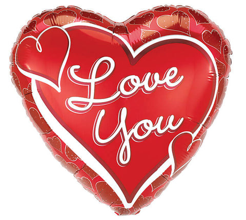 10cm Valentines Foil Balloons (inflated)