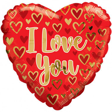 23cm Valentines Foil Balloons (inflated)