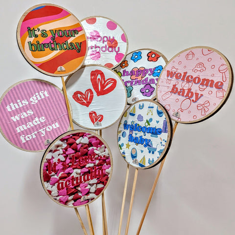 9cm Wooden Pick