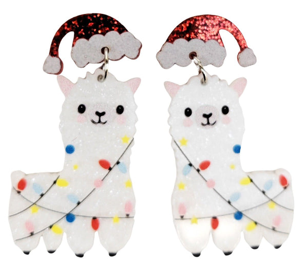 Festive Llamas Earrings